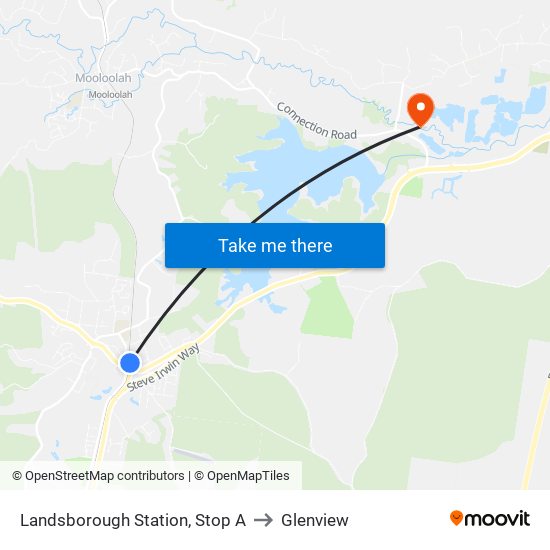 Landsborough Station, Stop A to Glenview map