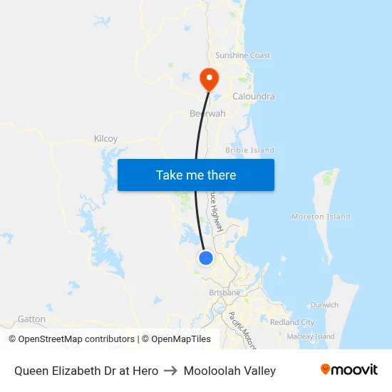 Queen Elizabeth Dr at Hero to Mooloolah Valley map