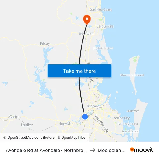 Avondale Rd at Avondale - Northbrook, Stop 60 to Mooloolah Valley map