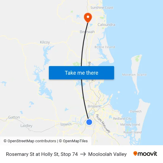 Rosemary St at Holly St, Stop 74 to Mooloolah Valley map
