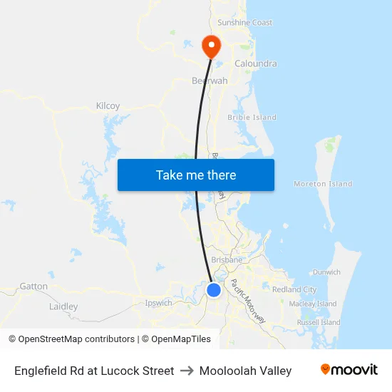 Englefield Rd at Lucock Street to Mooloolah Valley map