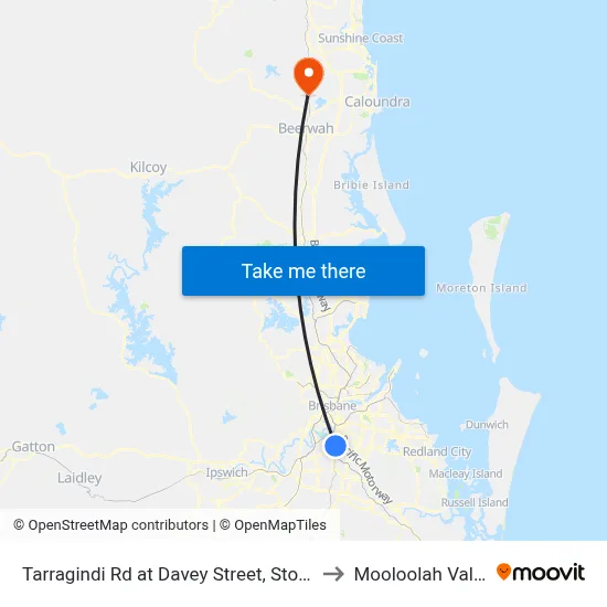 Tarragindi Rd at Davey Street, Stop 40 to Mooloolah Valley map