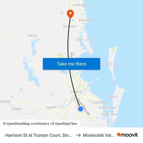 Harrison St at Truman Court, Stop 89 to Mooloolah Valley map