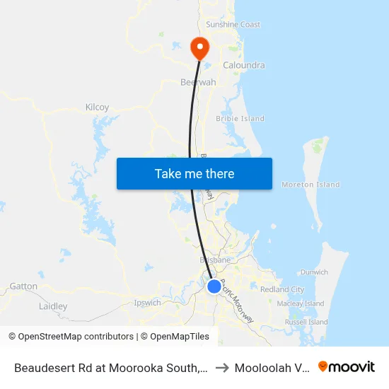 Beaudesert Rd at Moorooka South, Stop 38 to Mooloolah Valley map