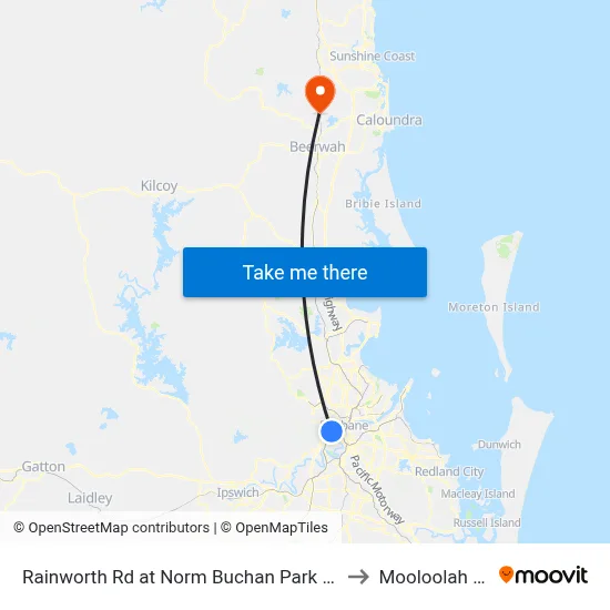 Rainworth Rd at Norm Buchan Park East, Stop 12 to Mooloolah Valley map