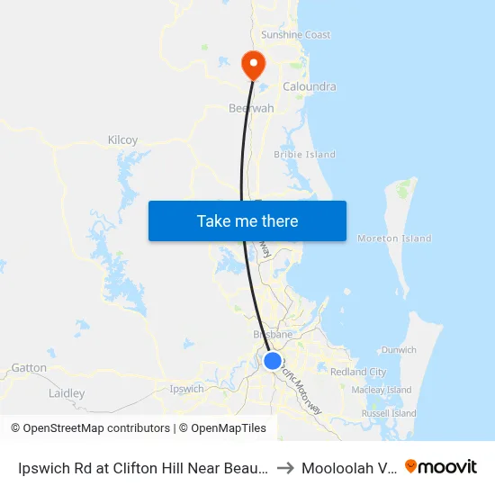Ipswich Rd at Clifton Hill Near Beaudesert Rd to Mooloolah Valley map
