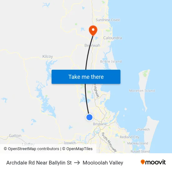 Archdale Rd Near Ballylin St to Mooloolah Valley map