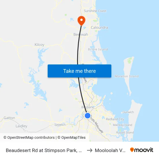 Beaudesert Rd at Stimpson Park, Stop 29 to Mooloolah Valley map