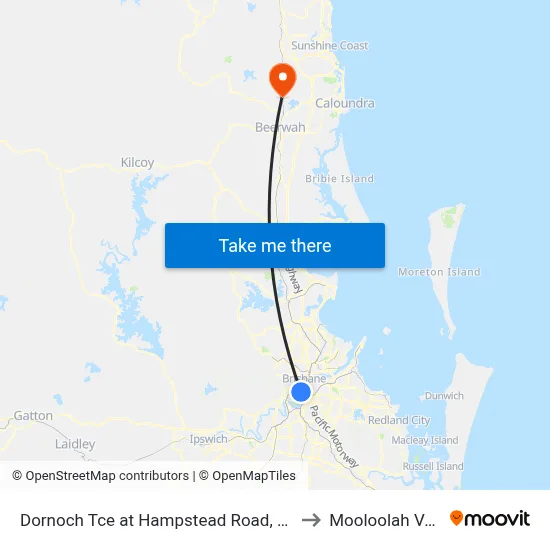 Dornoch Tce at Hampstead Road, Stop 21 to Mooloolah Valley map
