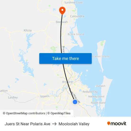 Juers St Near Polaris Ave to Mooloolah Valley map
