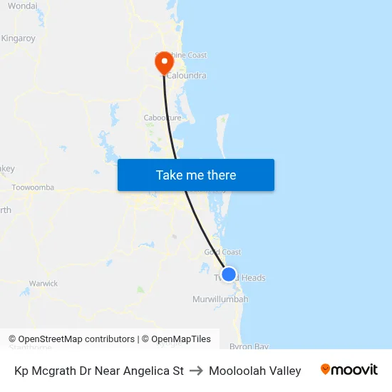 Kp Mcgrath Dr Near Angelica St to Mooloolah Valley map