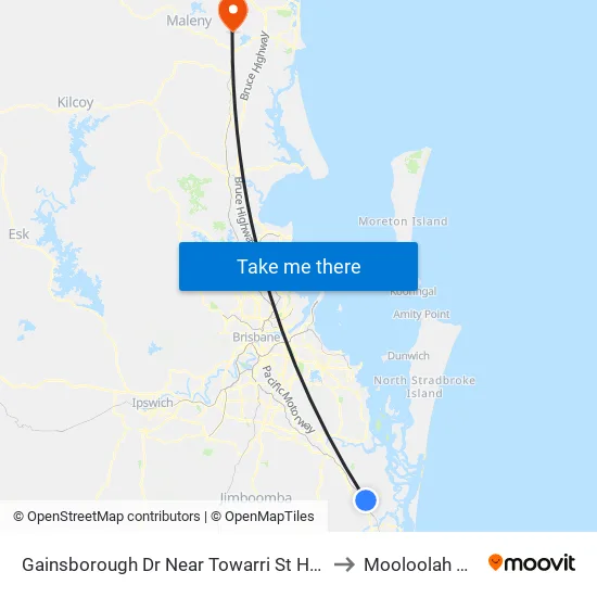 Gainsborough Dr Near Towarri St Hail 'N' Ride to Mooloolah Valley map