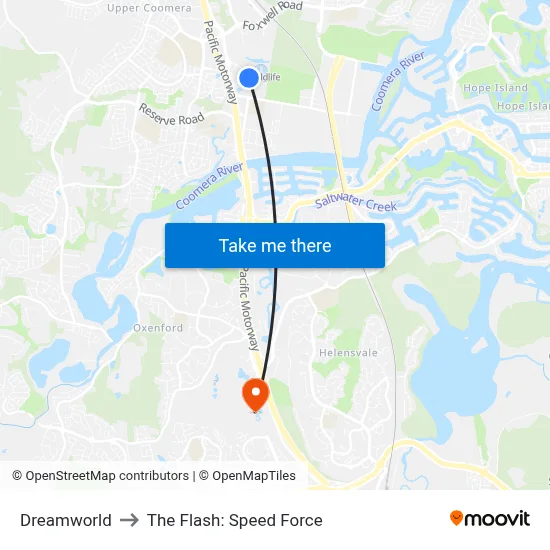 Dreamworld to The Flash: Speed Force map