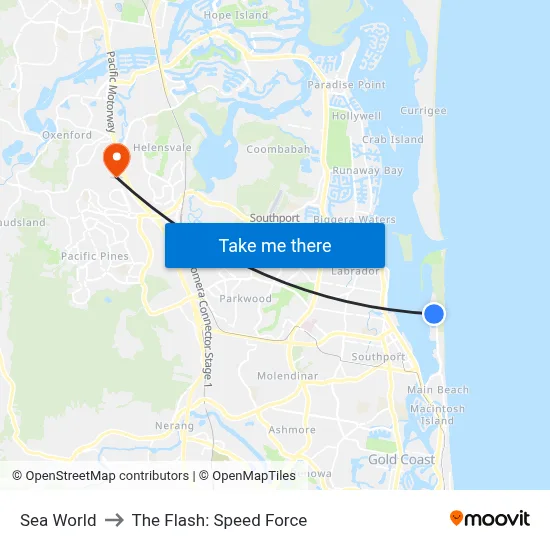 Sea World to The Flash: Speed Force map