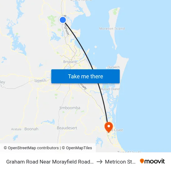 Graham Road Near Morayfield Road Hail 'N' Ride to Metricon Stadium map