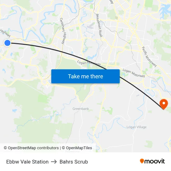 Ebbw Vale Station to Bahrs Scrub map