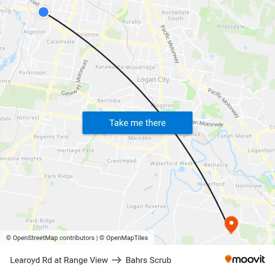 Learoyd Rd at Range View to Bahrs Scrub map