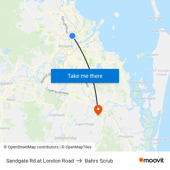 Sandgate Rd at London Road to Bahrs Scrub map