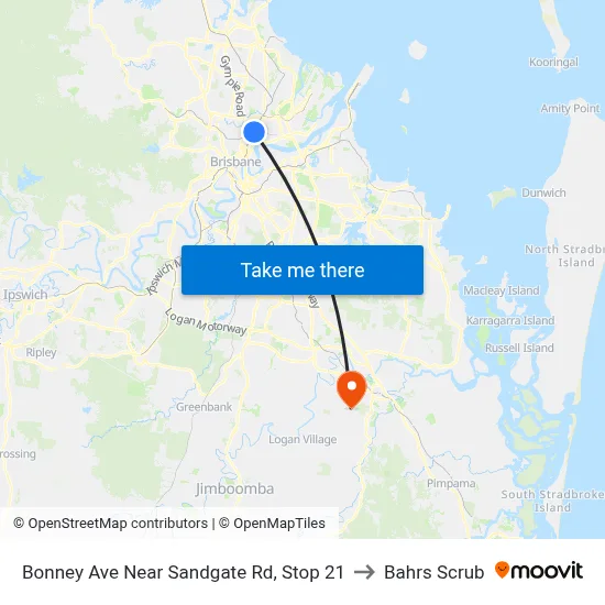 Bonney Ave Near Sandgate Rd, Stop 21 to Bahrs Scrub map