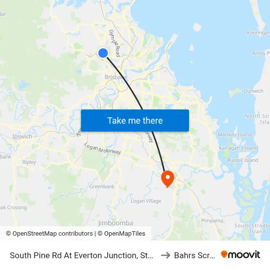 South Pine Rd At Everton Junction, Stop 7 to Bahrs Scrub map
