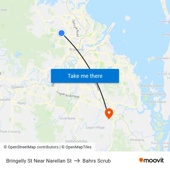 Bringelly St Near Narellan St to Bahrs Scrub map