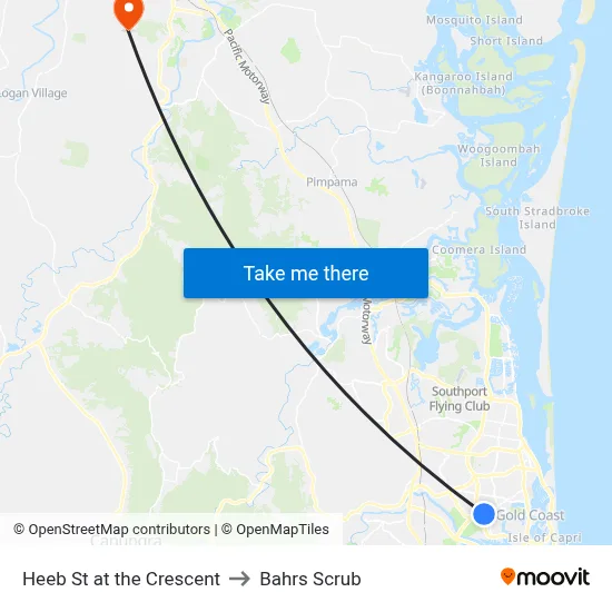Heeb St at the Crescent to Bahrs Scrub map