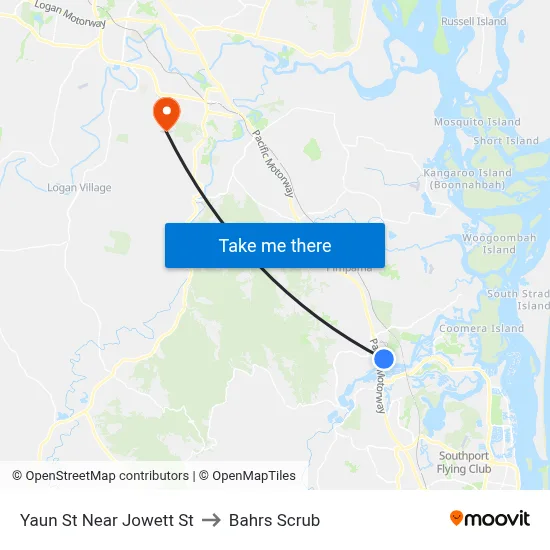 Yaun St Near Jowett St to Bahrs Scrub map