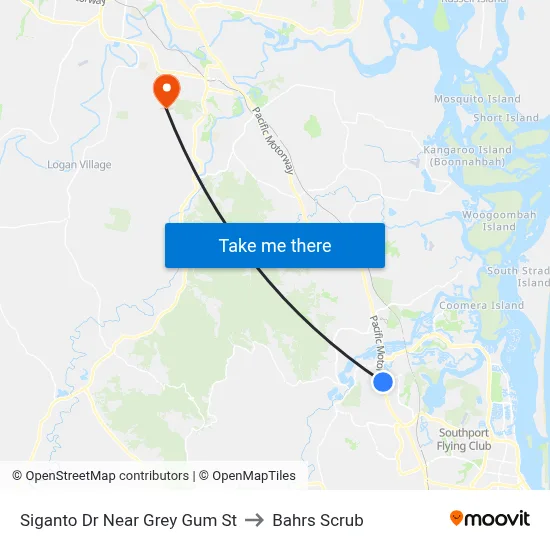 Siganto Dr Near Grey Gum St to Bahrs Scrub map