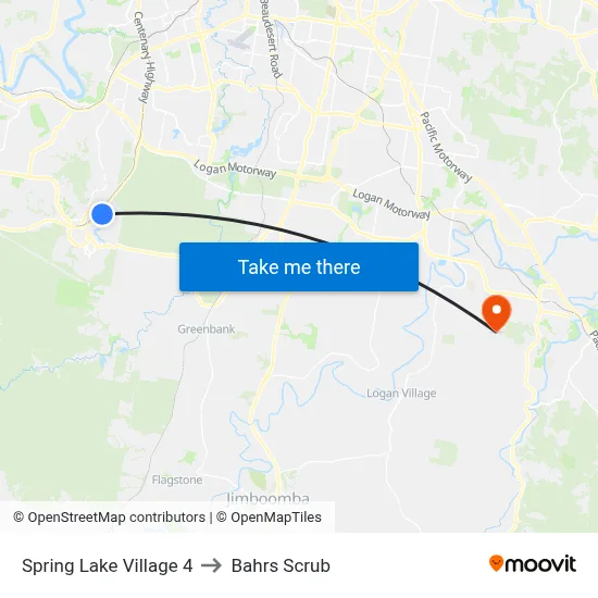 Spring Lake Village 4 to Bahrs Scrub map