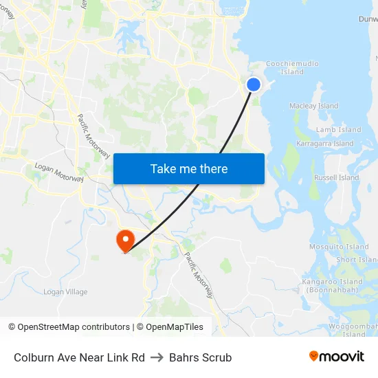 Colburn Ave Near Link Rd to Bahrs Scrub map
