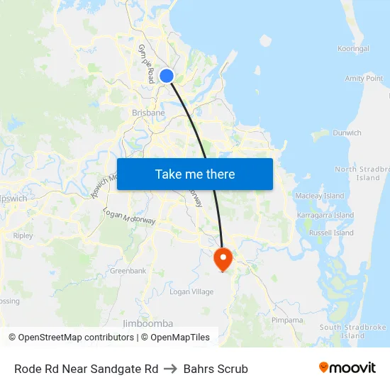 Rode Rd Near Sandgate Rd to Bahrs Scrub map