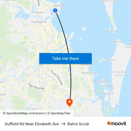 Duffield Rd Near Elizabeth Ave to Bahrs Scrub map