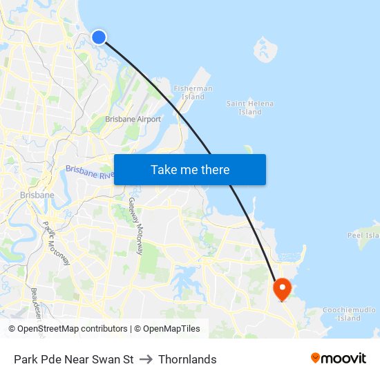 Park Pde Near Swan St to Thornlands map