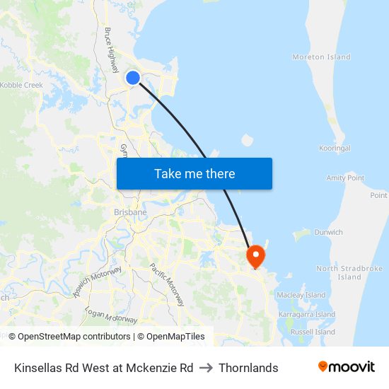 Kinsellas Rd West at Mckenzie Rd to Thornlands map