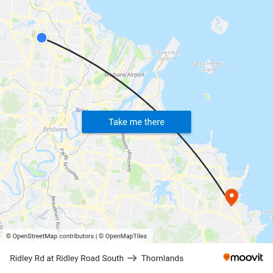 Ridley Rd at Ridley Road South to Thornlands map