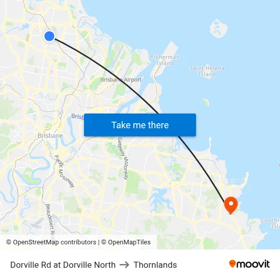 Dorville Rd at Dorville North to Thornlands map