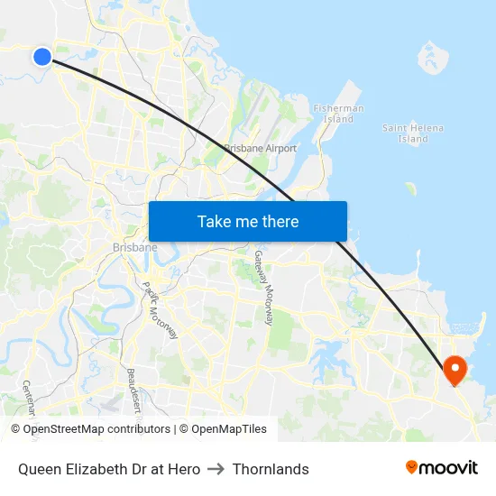 Queen Elizabeth Dr at Hero to Thornlands map