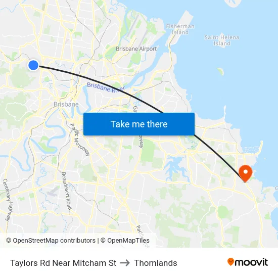 Taylors Rd Near Mitcham St to Thornlands map