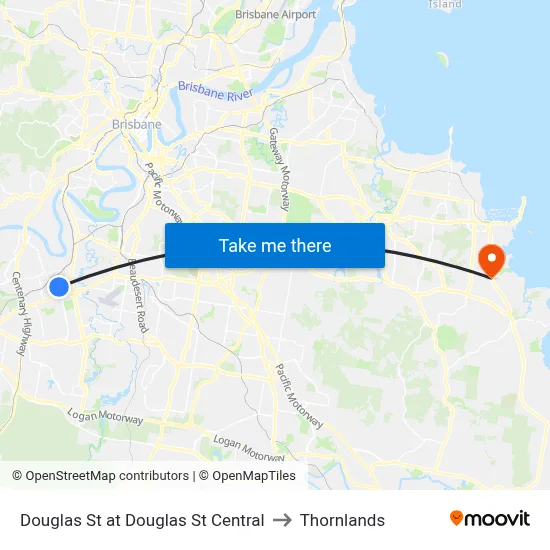 Douglas St at Douglas St Central to Thornlands map