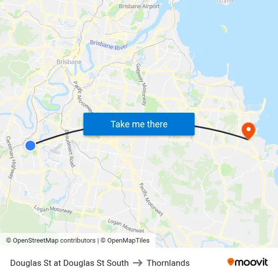 Douglas St at Douglas St South to Thornlands map