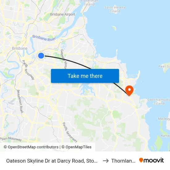 Oateson Skyline Dr at Darcy Road, Stop 40 to Thornlands map