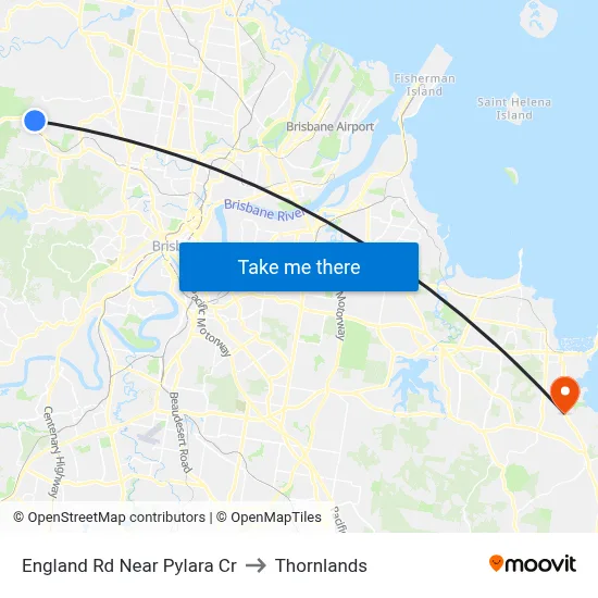 England Rd Near Pylara Cr to Thornlands map