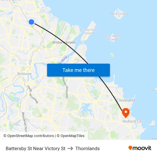 Battersby St Near Victory St to Thornlands map