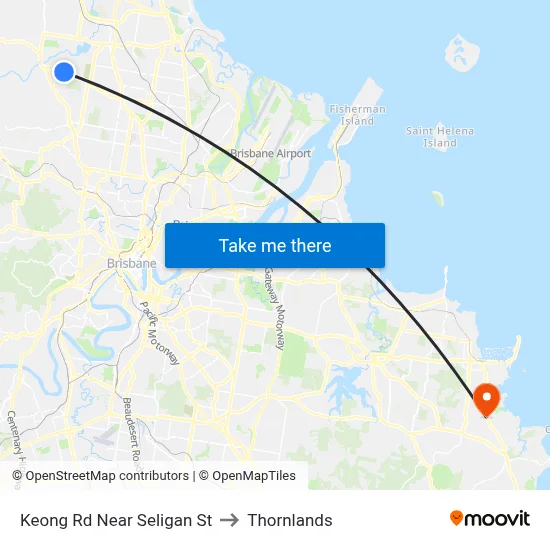 Keong Rd Near Seligan St to Thornlands map