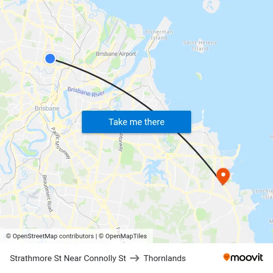 Strathmore St Near Connolly St to Thornlands map