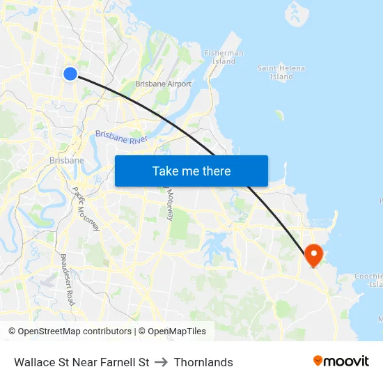Wallace St Near Farnell St to Thornlands map
