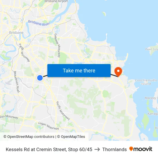 Kessels Rd at Cremin Street, Stop 60/45 to Thornlands map