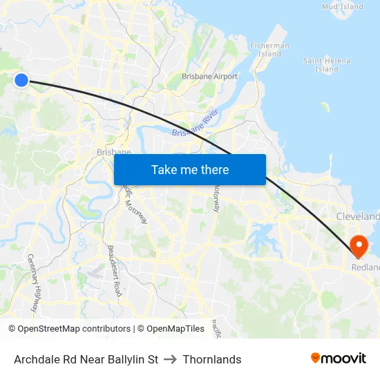 Archdale Rd Near Ballylin St to Thornlands map