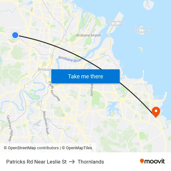 Patricks Rd Near Leslie St to Thornlands map
