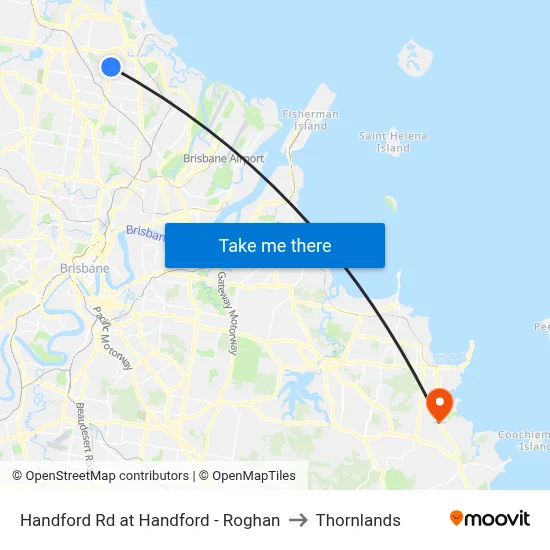 Handford Rd at Handford - Roghan to Thornlands map